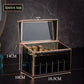 Glass Cosmetics Storage Box Dustproof Desktop