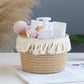 Jute Storage Basket Cosmetics Home