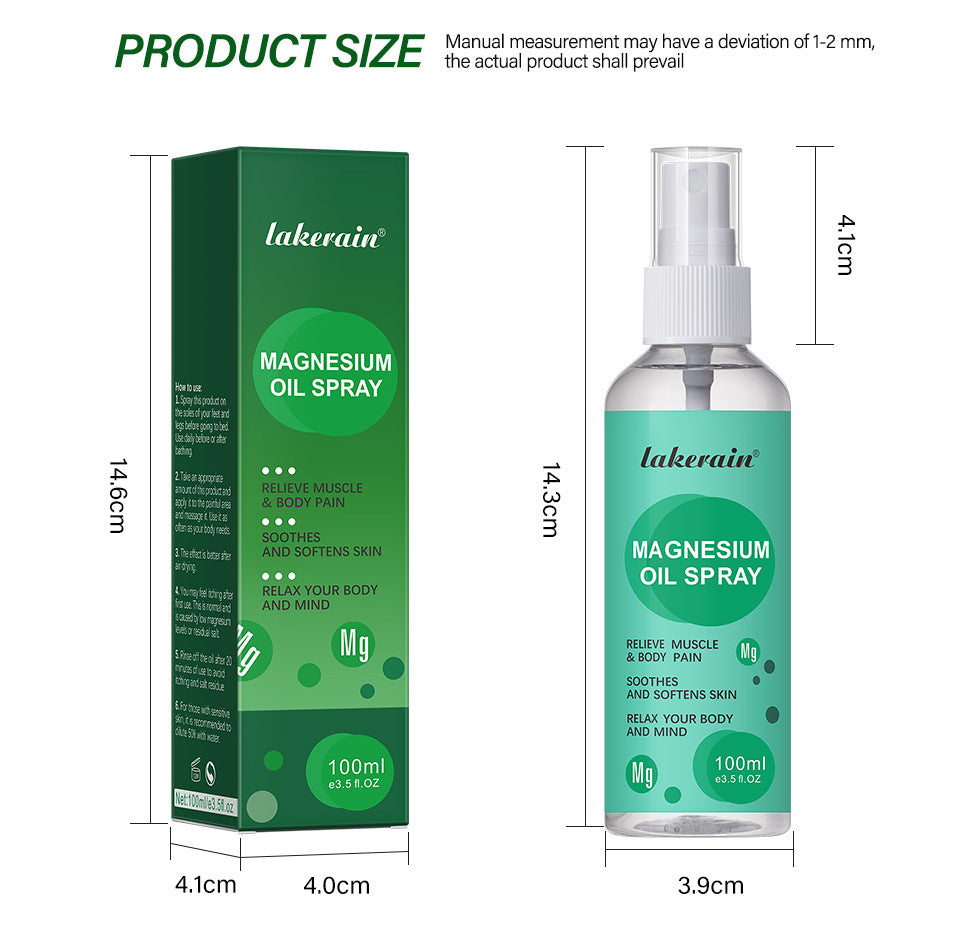 Skin Care Body Magnesium Oil Spray