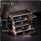 Glass Cosmetics Storage Box Dustproof Desktop