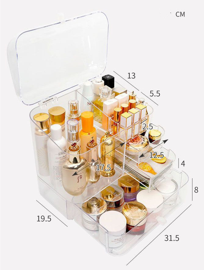 Desktop Acrylic Dustproof Cosmetics Storage Box